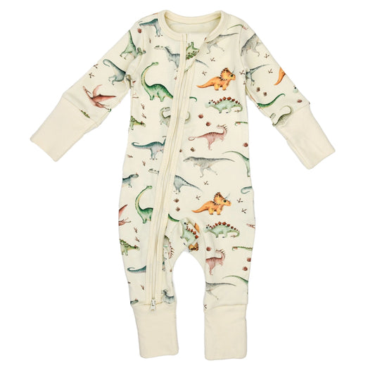 Organic Cotton Baby Pajamas 2-Way Zip Front Zipper Sleeper