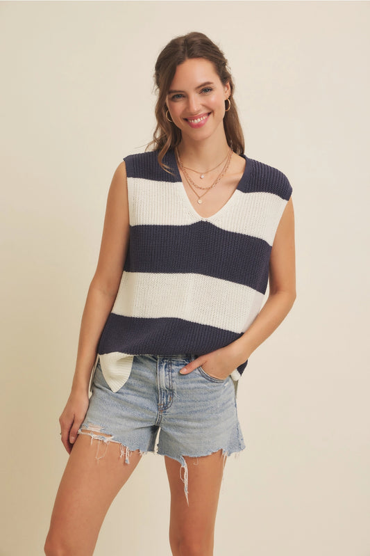 Striped Sweater Vest