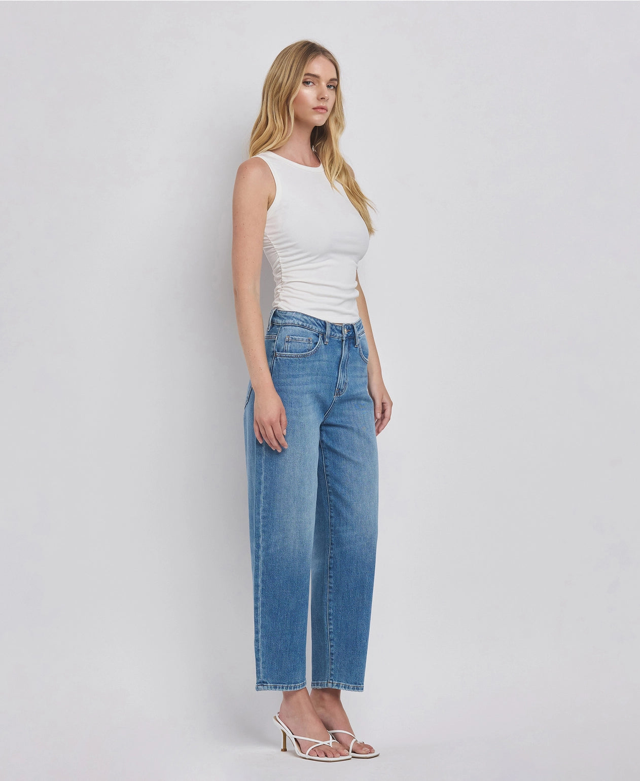 Super High Rise Barrel Leg Jeans