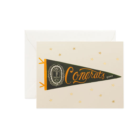 Congrats Pennant Card