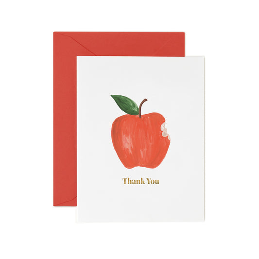 Apple Thank You Card