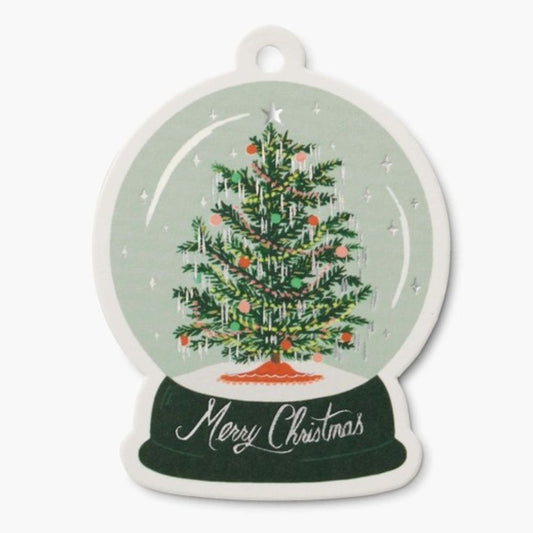 Pack of 8 Snow Globe Gift Tags