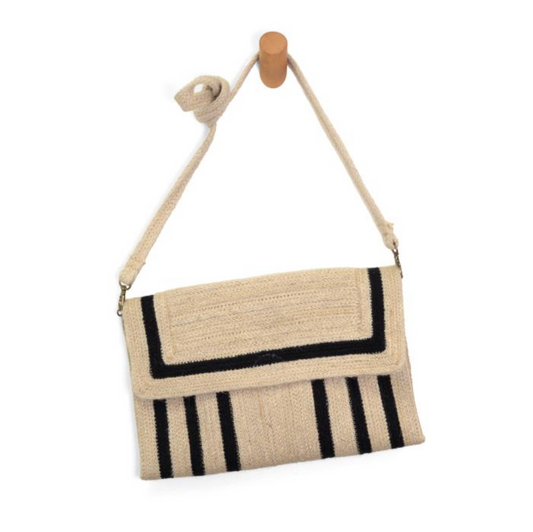 Nellie Jute Fiber Crossbody Bag