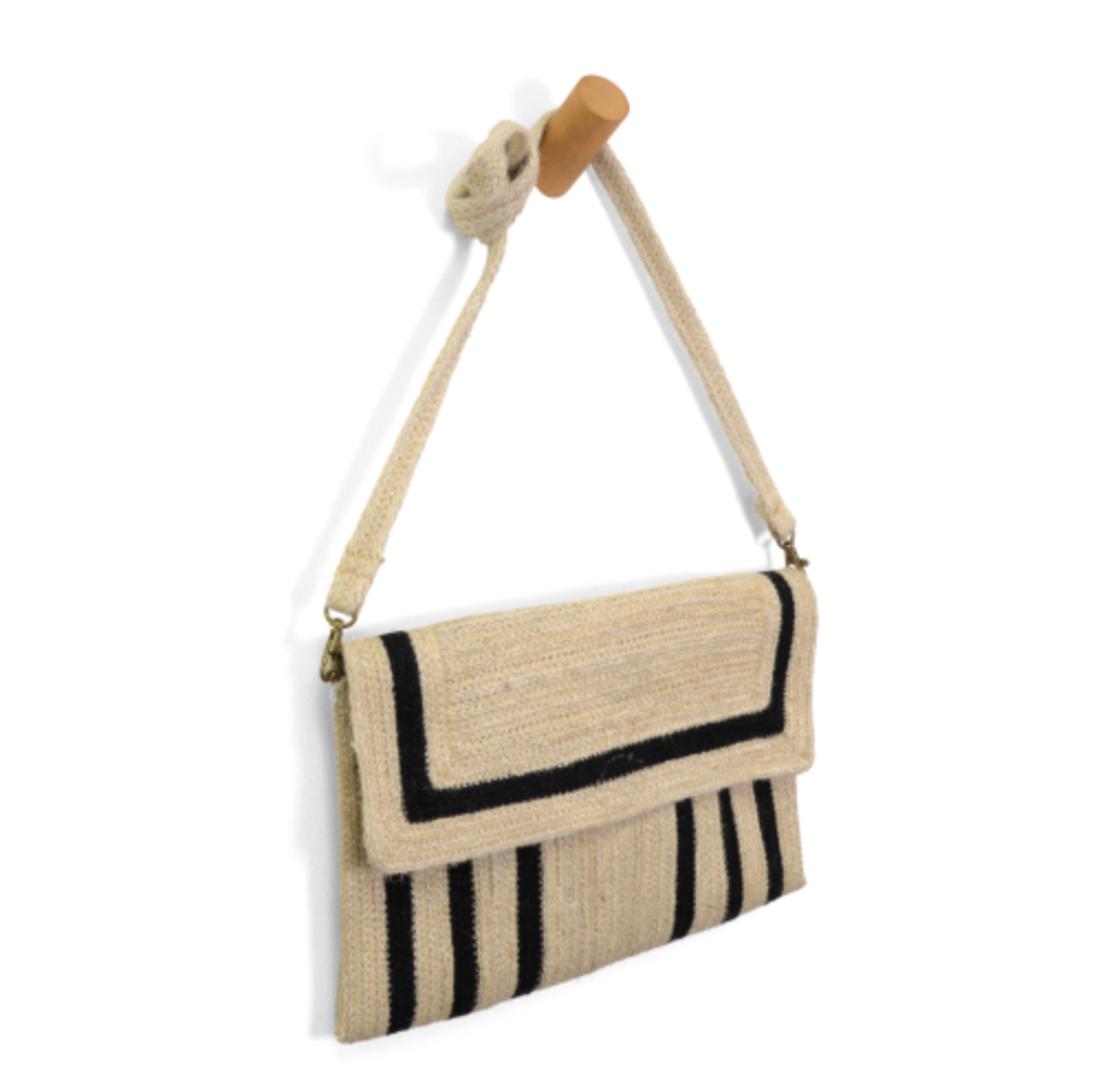 Nellie Jute Fiber Crossbody Bag