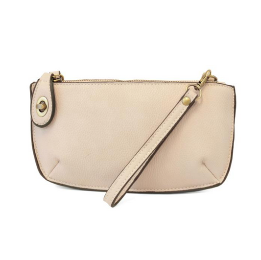 Mini Crossbody Wristlet Clutch - Stone