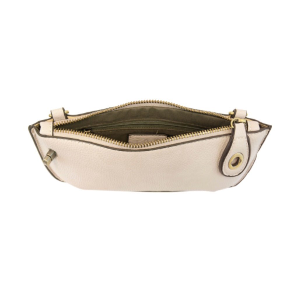 Mini Crossbody Wristlet Clutch - Stone