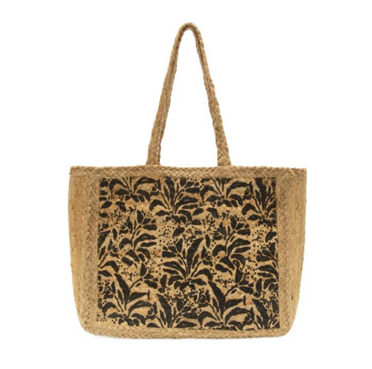 Lily Jute Tote Bag