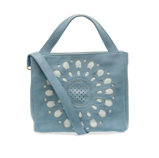 Daisy Satchel Tote - Blue