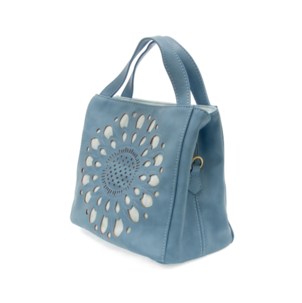 Daisy Satchel Tote - Blue