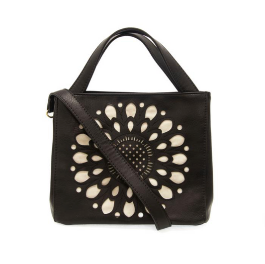 Daisy Satchel Tote - Black