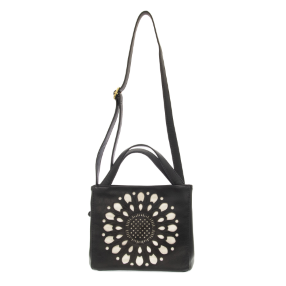 Daisy Satchel Tote - Black