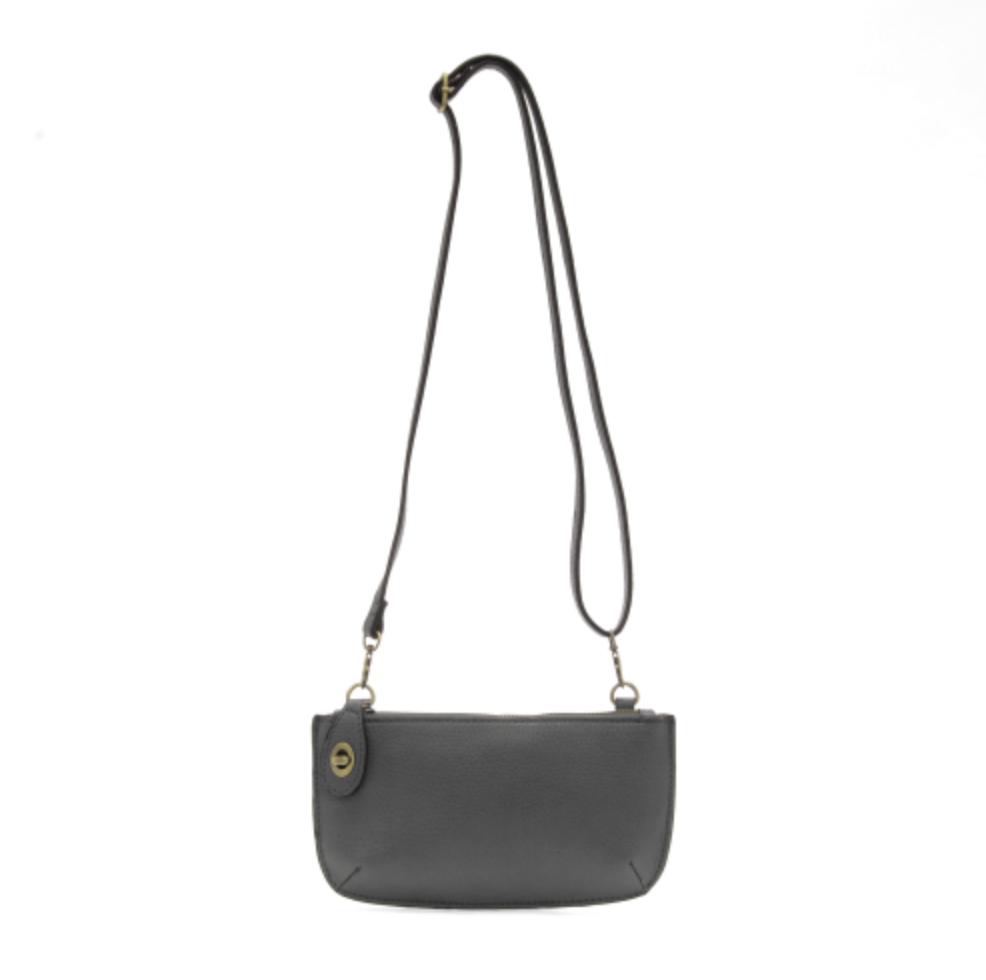 Mini Crossbody Wristlet Clutch - Shadow Grey