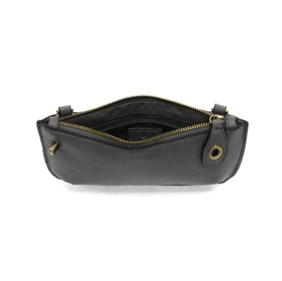Mini Crossbody Wristlet Clutch - Shadow Grey