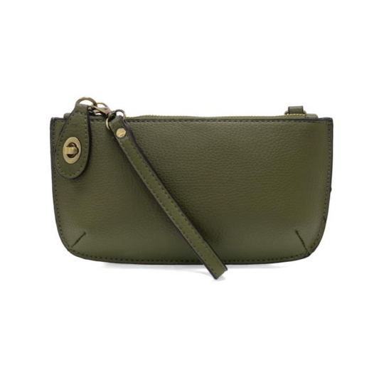 Mini Crossbody Wristlet Clutch - Olive