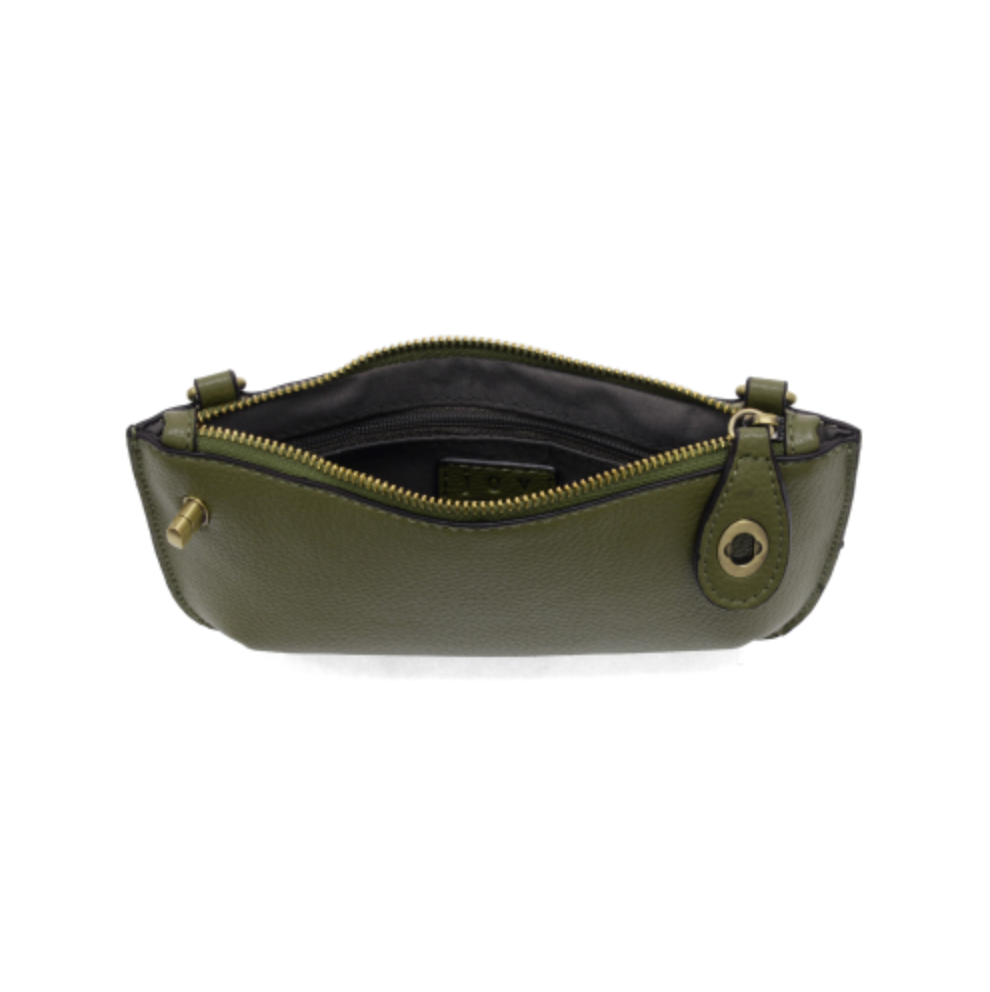 Mini Crossbody Wristlet Clutch - Olive