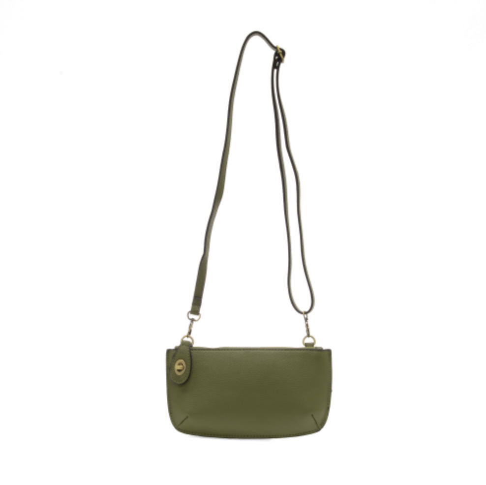 Mini Crossbody Wristlet Clutch - Olive