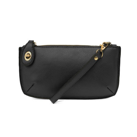 Mini Crossbody Wristlet Clutch - Black