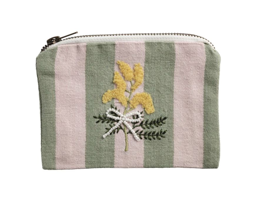 Floral Zipper Pouch