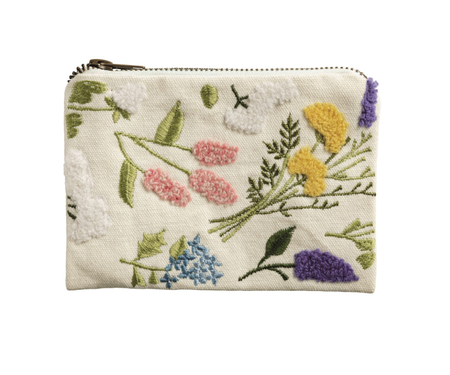 Floral Zipper Pouch