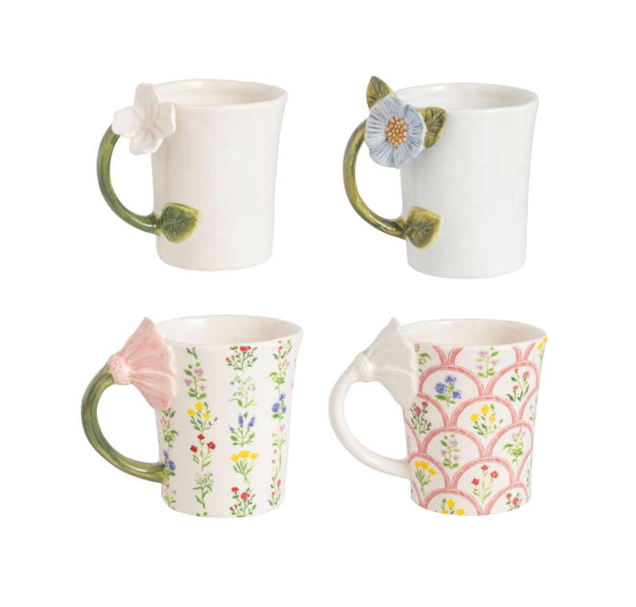 Flower Handle Mug
