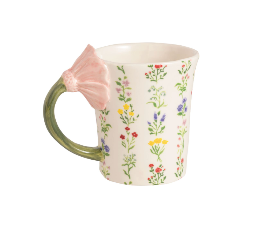 Flower Handle Mug