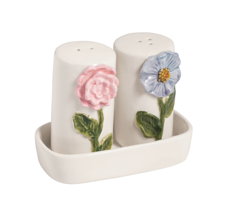 Flower Salt and Pepper Shakers
