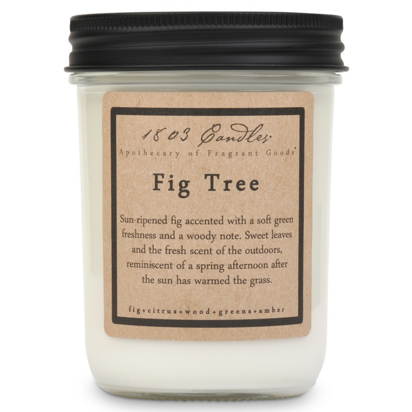 1803 Candle - Fig Tree - 14 oz. Glass Jar