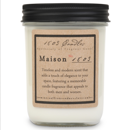 1803 Candle - Maison No. 1803 - 14 oz. Glass Jar