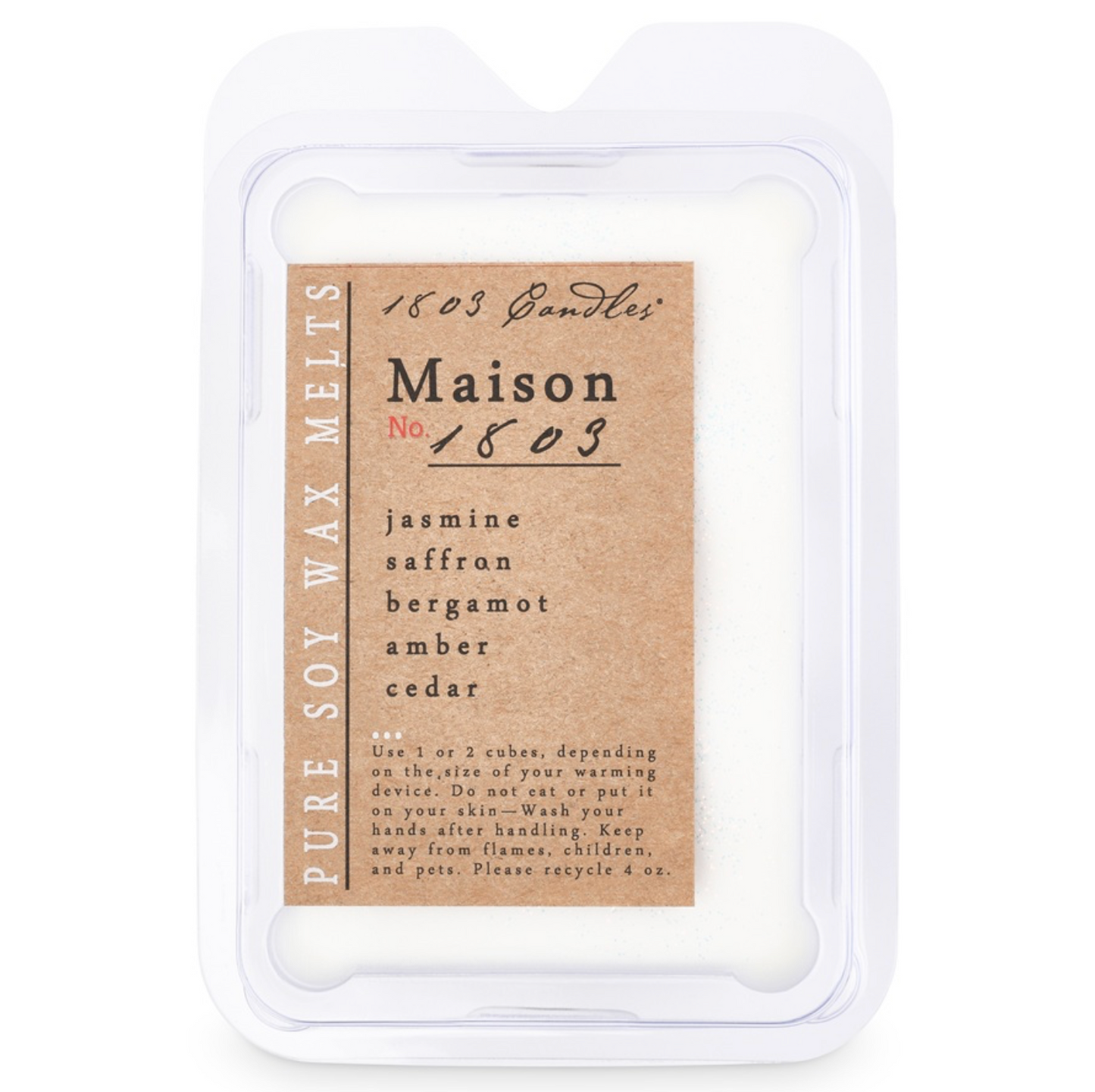 1803 Wax Melters - 4 oz. Pure Soy Wax - Maison No. 1803