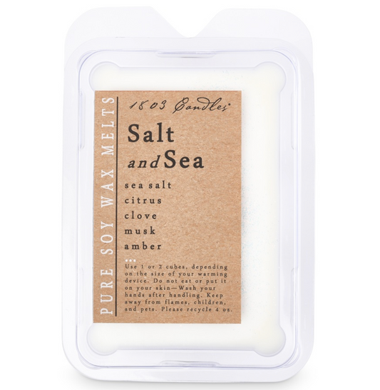 1803 Wax Melters - 4 oz. Pure Soy Wax - Salt and Sea