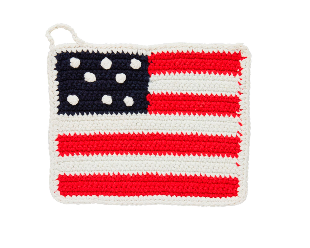American Flag Pot Holder