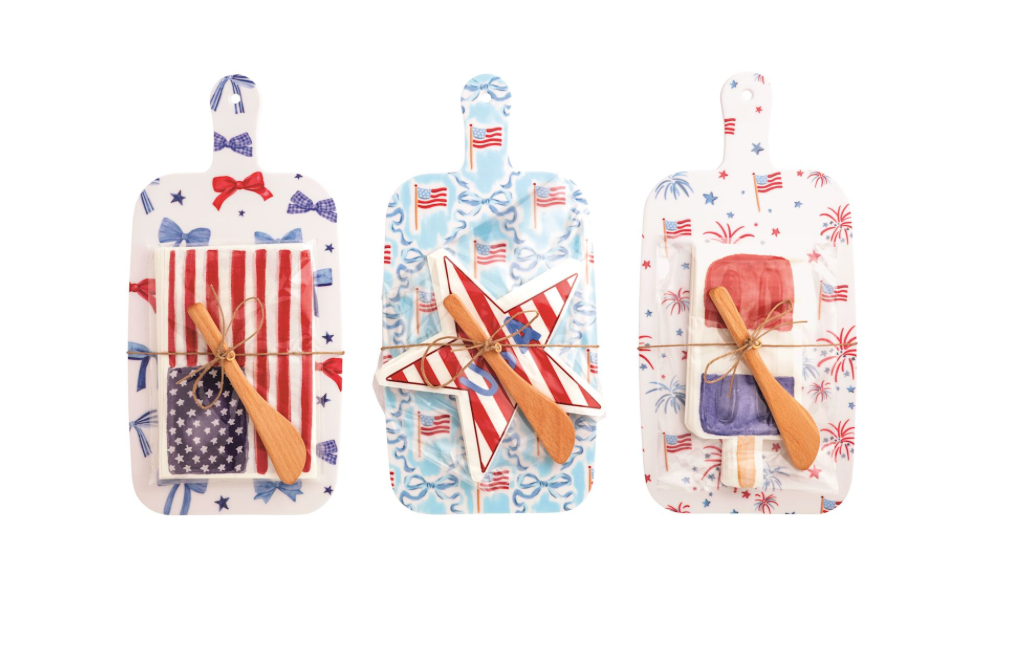 Americana Melamine Board & Napkin Sets