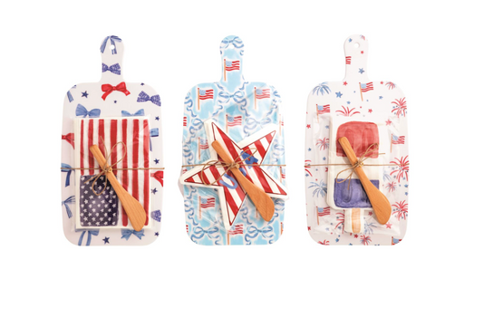 Americana Melamine Board & Napkin Sets