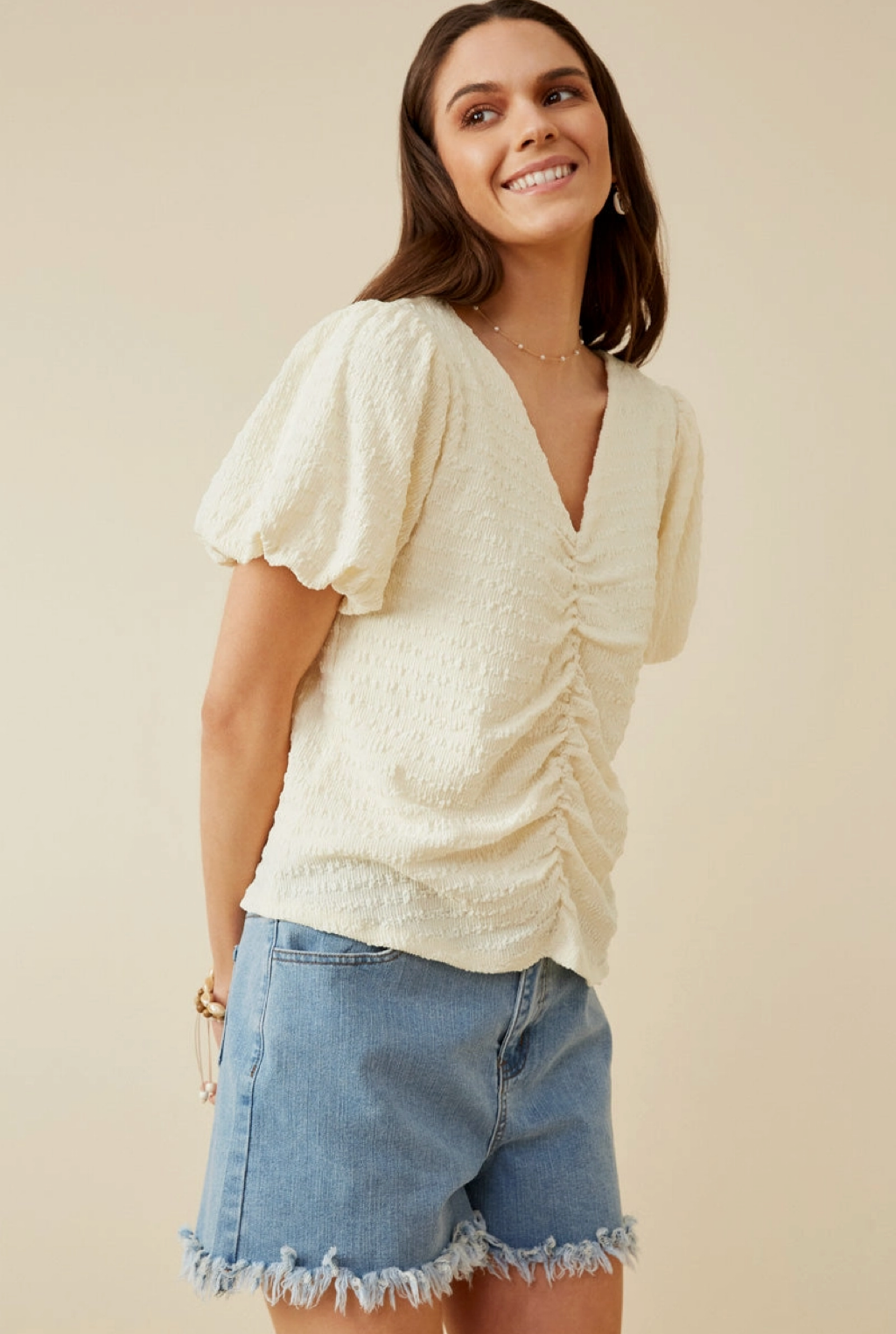 Gathered Front Top
