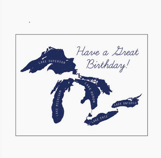 Have A Great Birthday! Great Lakes Letterpress Card