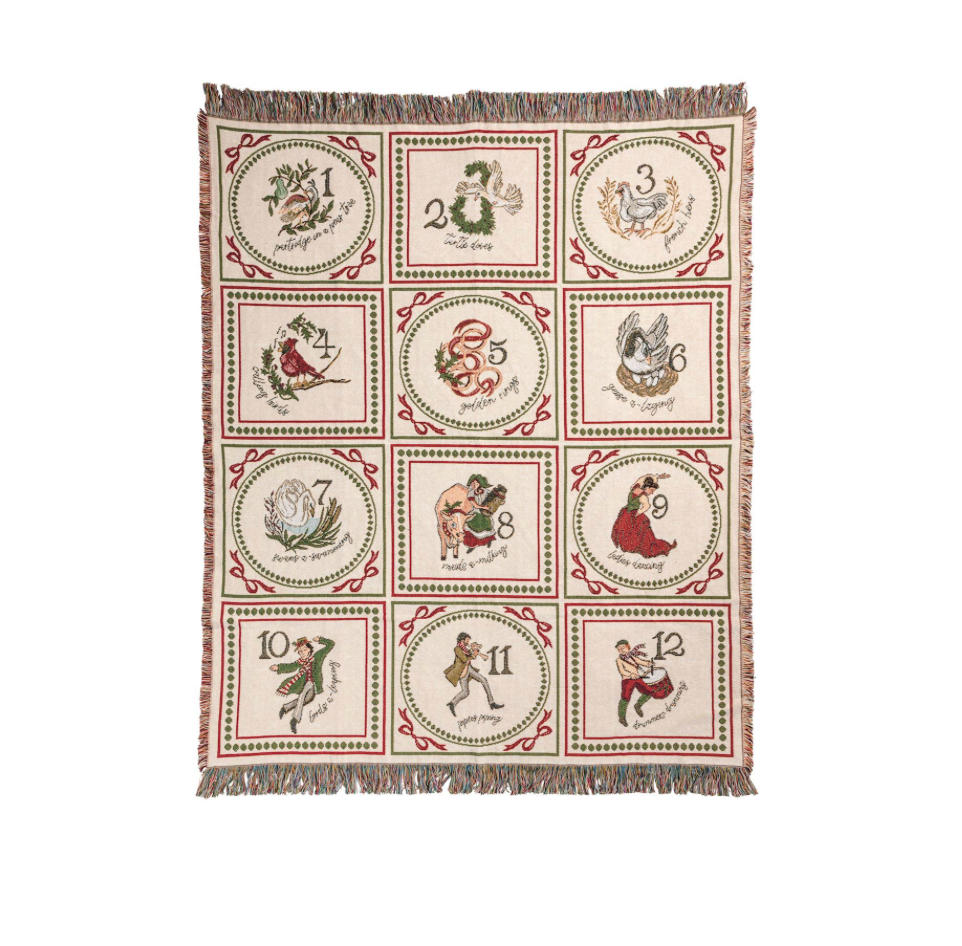 12 Days Of Christmas Blanket