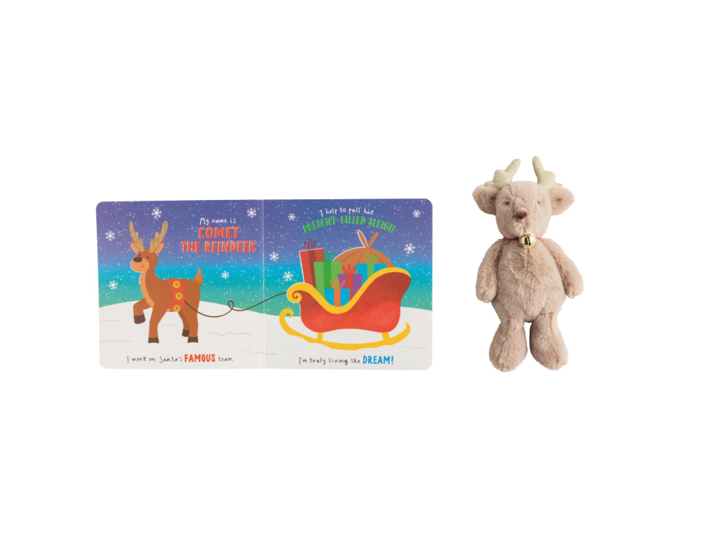 Reindeer Story Book With Plush Toy