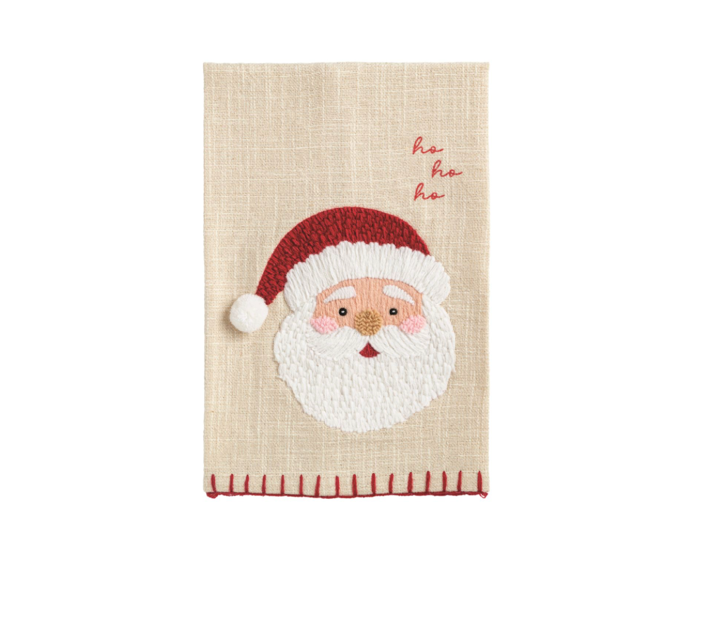 Santa Embroidered Towel