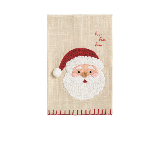 Santa Embroidered Towel