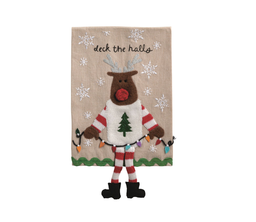 Christmas Dangle Leg Towel