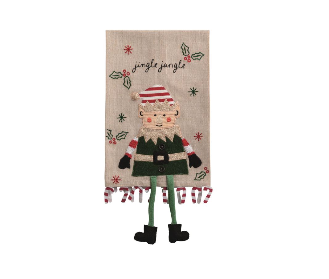 Christmas Dangle Leg Towel