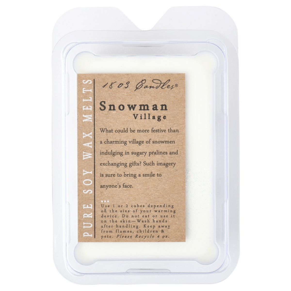 1803 Wax Melters - Snowman Village - 4 oz. Pure Soy Wax