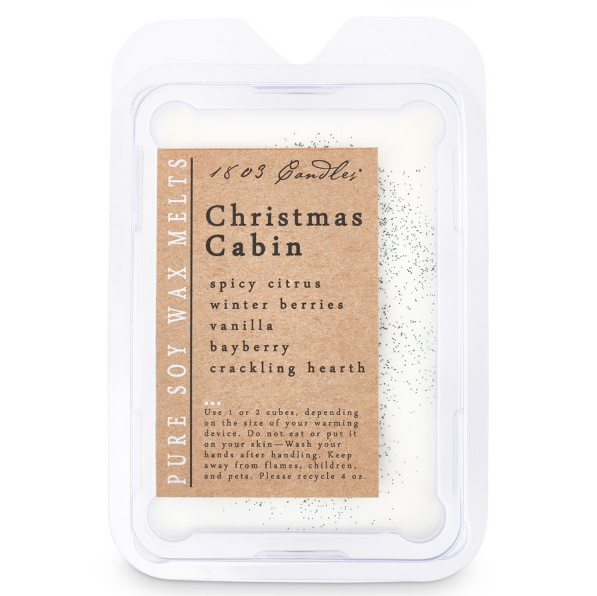 1803 Wax Melters - Christmas Cabin - 4 oz. Pure Soy Wax