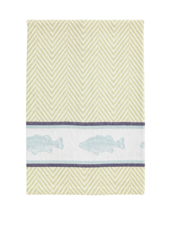 Fish Striped Hand Towel