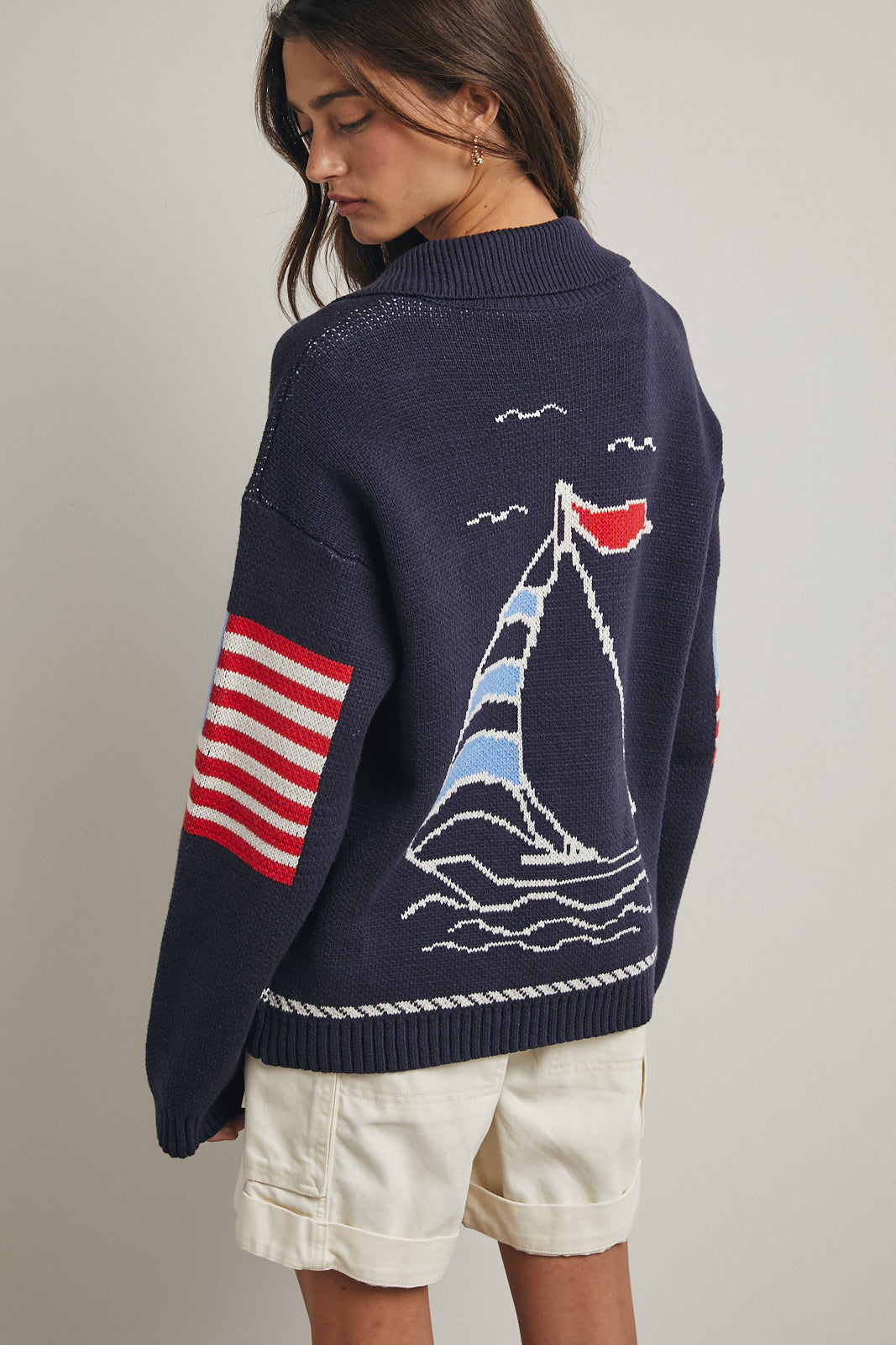 Sailboat Cardigan