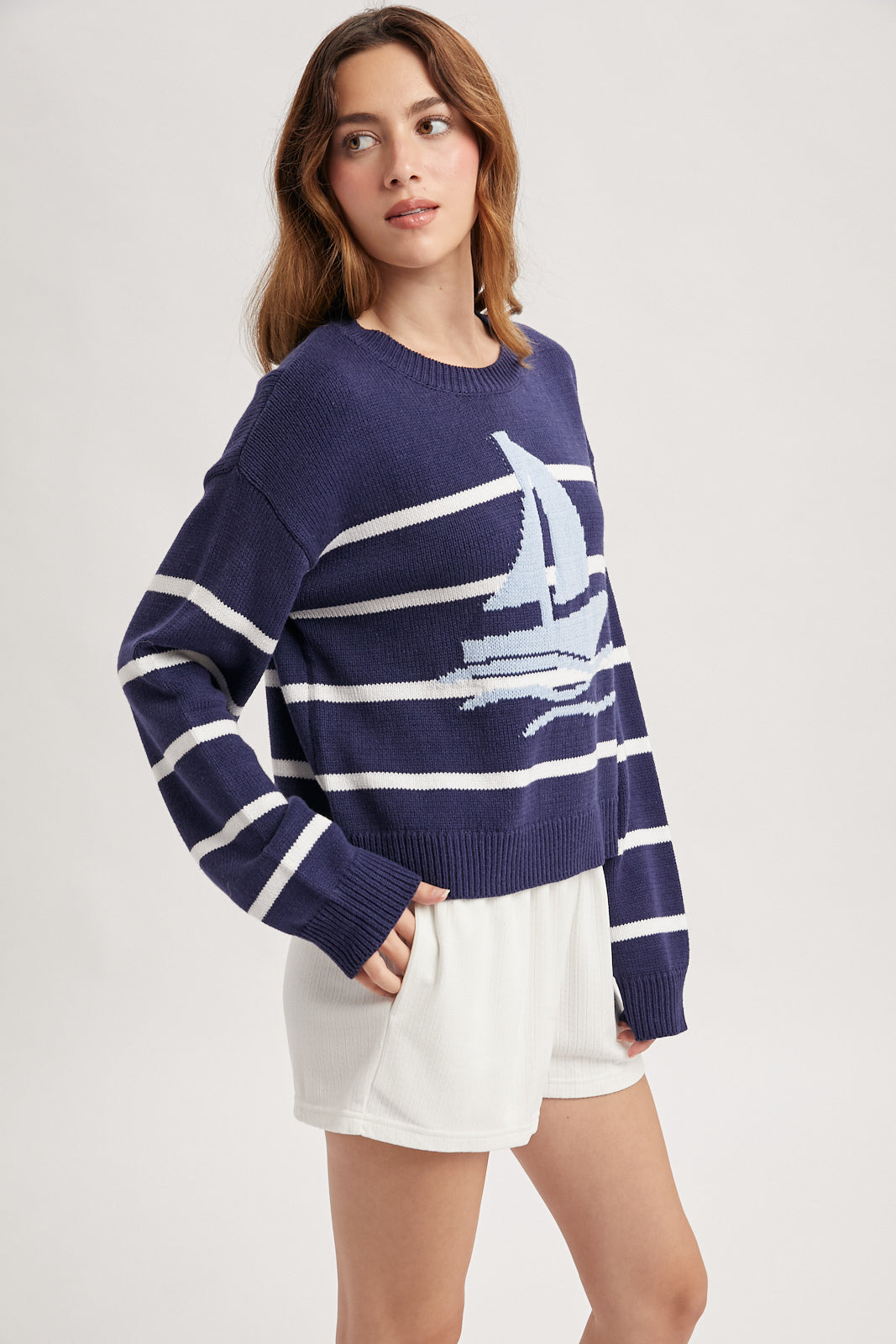 Sailboat Striped Sweater