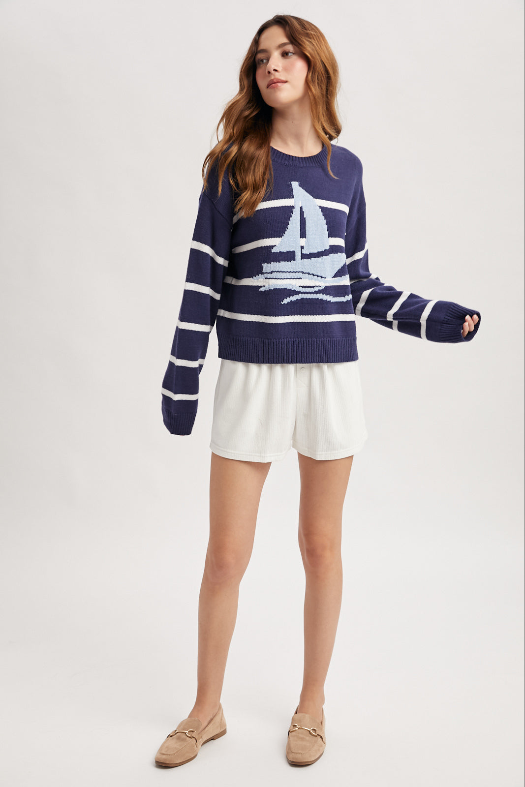 Sailboat Striped Sweater