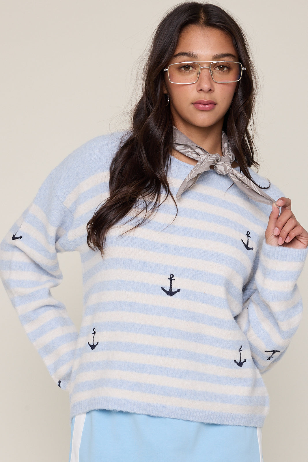Anchor Striped Sweater