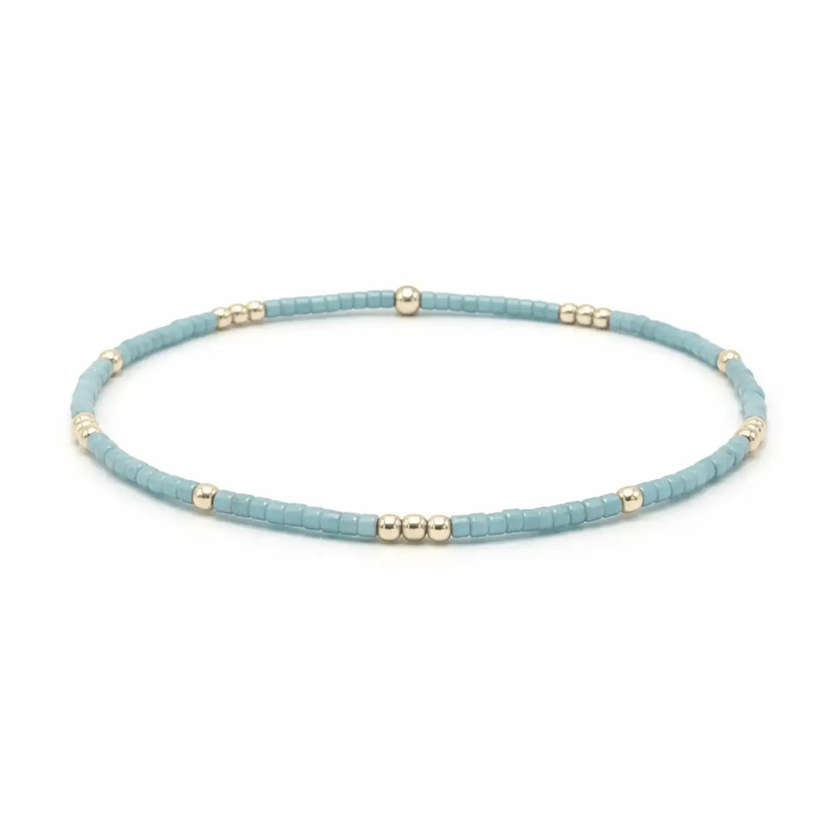 Newport Gold Filled Waterproof Bracelet in Turquoise
