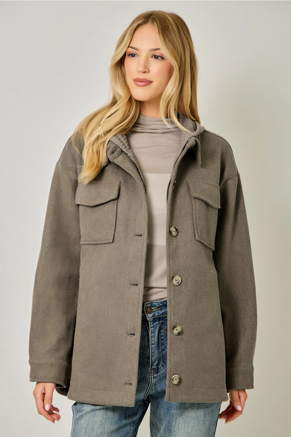 Twofer Hoodie Coat